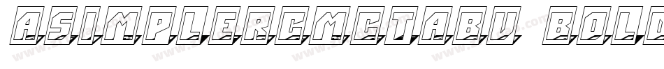 aSimplerCmCtAbv Bold字体转换